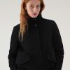 Woolrich Parka - Woolrich Kuna Jacket in Wool and Cashmere Blend Black Women DL82243 Clothing