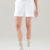 Woolrich Parka - Woolrich Light Shorts in Pure Cotton Bright White Women DL82111 Clothing