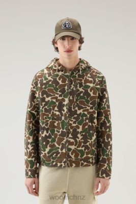 Woolrich Parka - Woolrich Lobster Jacket with Camo Print in Printed Ramar Green Camou Men DL82456 Clothing