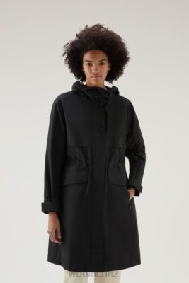 Woolrich Parka - Woolrich Long Hooded Parka in GORE-TEX INFINIUM Black Women DL8257 Clothing