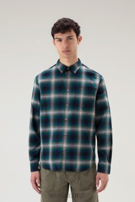 Woolrich Parka - Woolrich Madras Plaid Shirt in Lightweight Flannel Hombre Green Men DL82693 Clothing