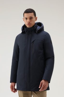 Woolrich Parka - Woolrich Mountain Stretch Parka Melton Blue Men DL82834 Clothing