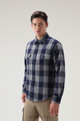 Woolrich Parka - Woolrich Oxbow Flannel Check Shirt Grey Melange Buffalo Men DL82648 Clothing