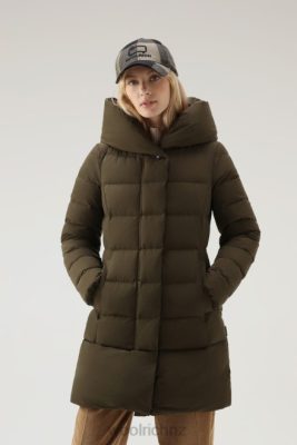 Woolrich Parka - Woolrich Puffy Prescott Parka in Urban Touch Dark Green Women DL82216 Clothing