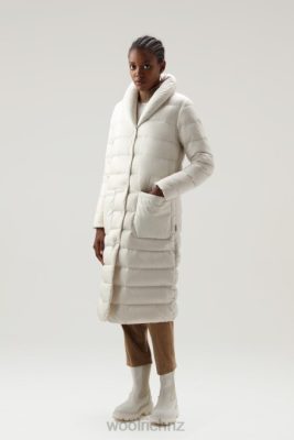 Woolrich Parka - Woolrich Quilted Ellis Microfiber Coat Milky Cream Women DL82300 Clothing