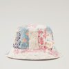 Woolrich Parka - Woolrich Reversible Bucket Hat in Pure Cotton Cream Patchwork Unisex DL8215 Accessories