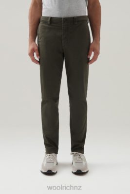 Woolrich Parka - Woolrich Stretch Cotton Chino Pants Dark Green Men DL82720 Clothing