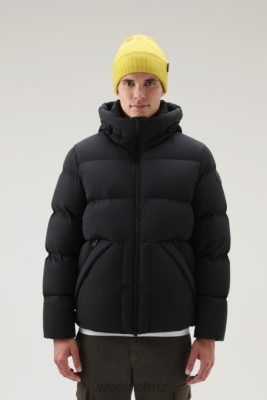Woolrich Parka - Woolrich Stretch Nylon Sierra Supreme Down Jacket Black Men DL82747 Clothing