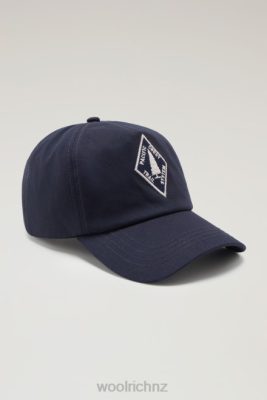 Woolrich Parka - Woolrich Trails Embroidered Patch Baseball Cap Melton Blue Men DL82465 Accessories