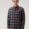 Woolrich Parka - Woolrich Trout Run Flannel Check Shirt Brown Buffalo Men DL82639 Clothing
